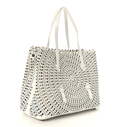 Alaia Calfskin Vienne Mina 32 Bag White 4 of 9
