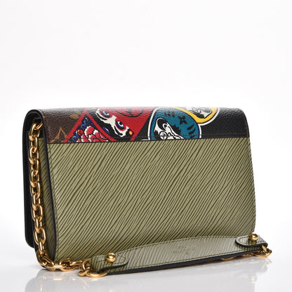 Louis Vuitton Monogram Epi Kabuki Twist Chain Wallet 3 of 8