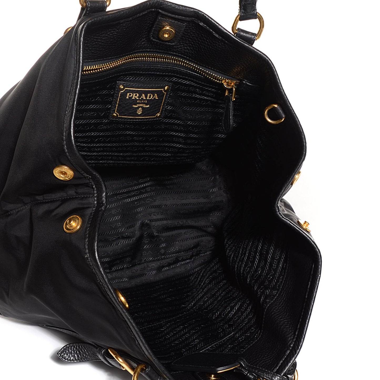 Tessuto Nylon Tote Nero Black