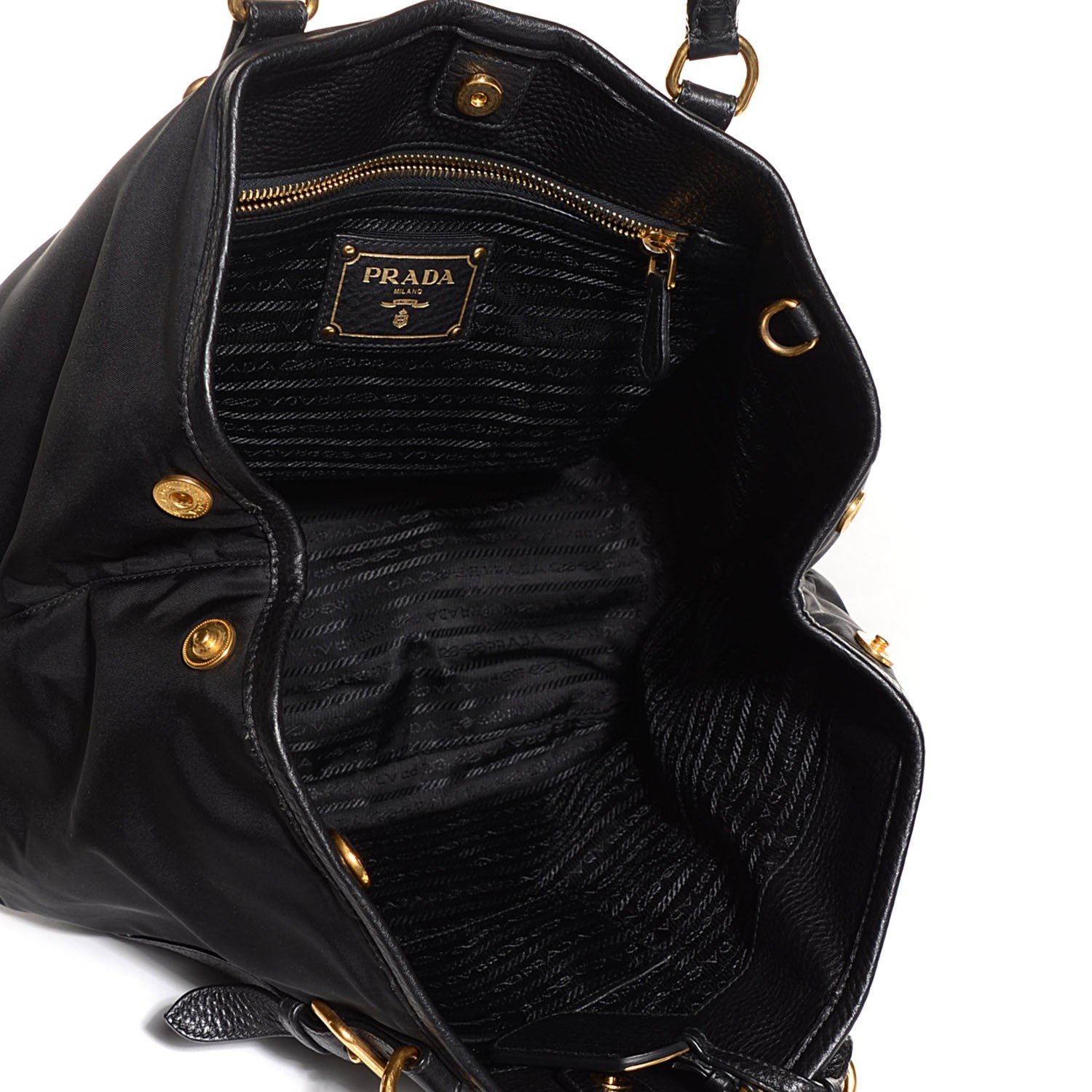 Prada Tessuto Nylon Tote Nero Black 5 of 10