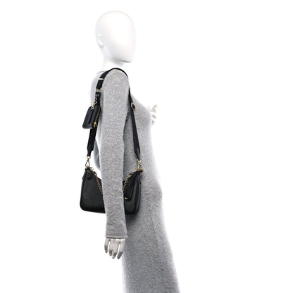 Prada Saffiano Lux Re-Edition 2005 Shoulder Bag Black 2 of 11