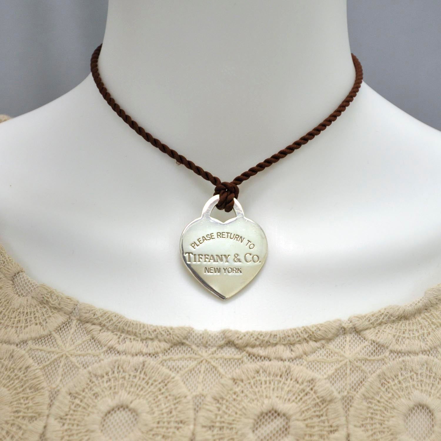 Tiffany Sterling Silver Return to Heart Necklace 3 of 7