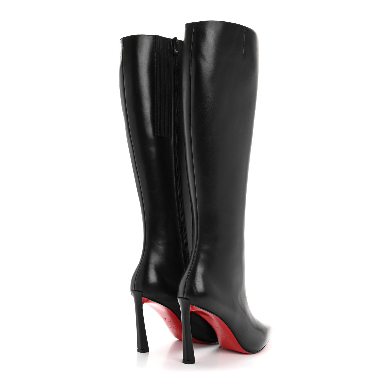 Christian Louboutin Calfskin Condora Botta 85 Knee Boots 40 Black 4 of 8