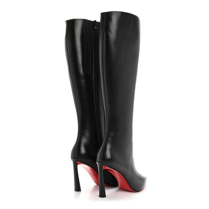 Christian Louboutin Calfskin Condora Botta 85 Knee Boots 40 Black 4 of 8