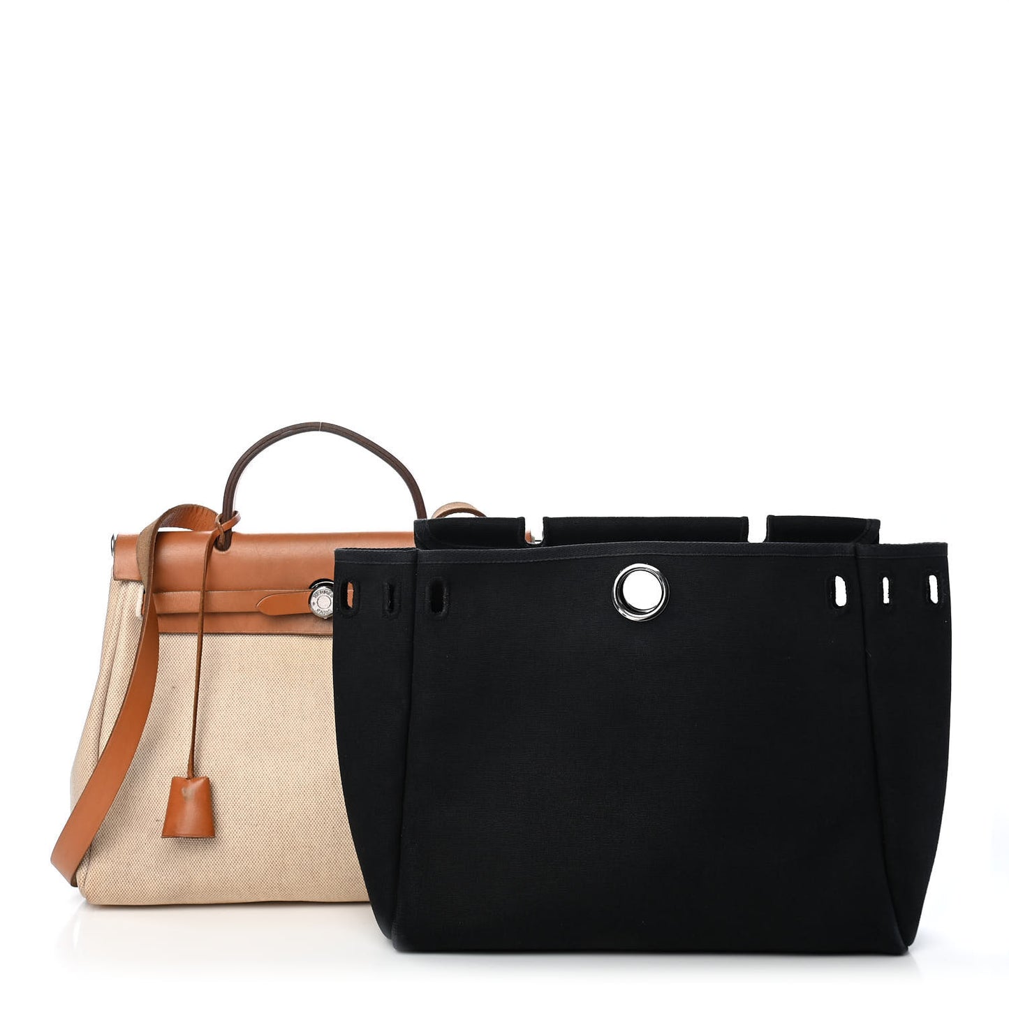 Toile Vache Calfskin Herbag 30 PM Natural