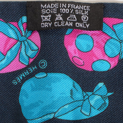 Hermes Silk Jockey Twilly Caban Rose Vif Canard 3 of 6