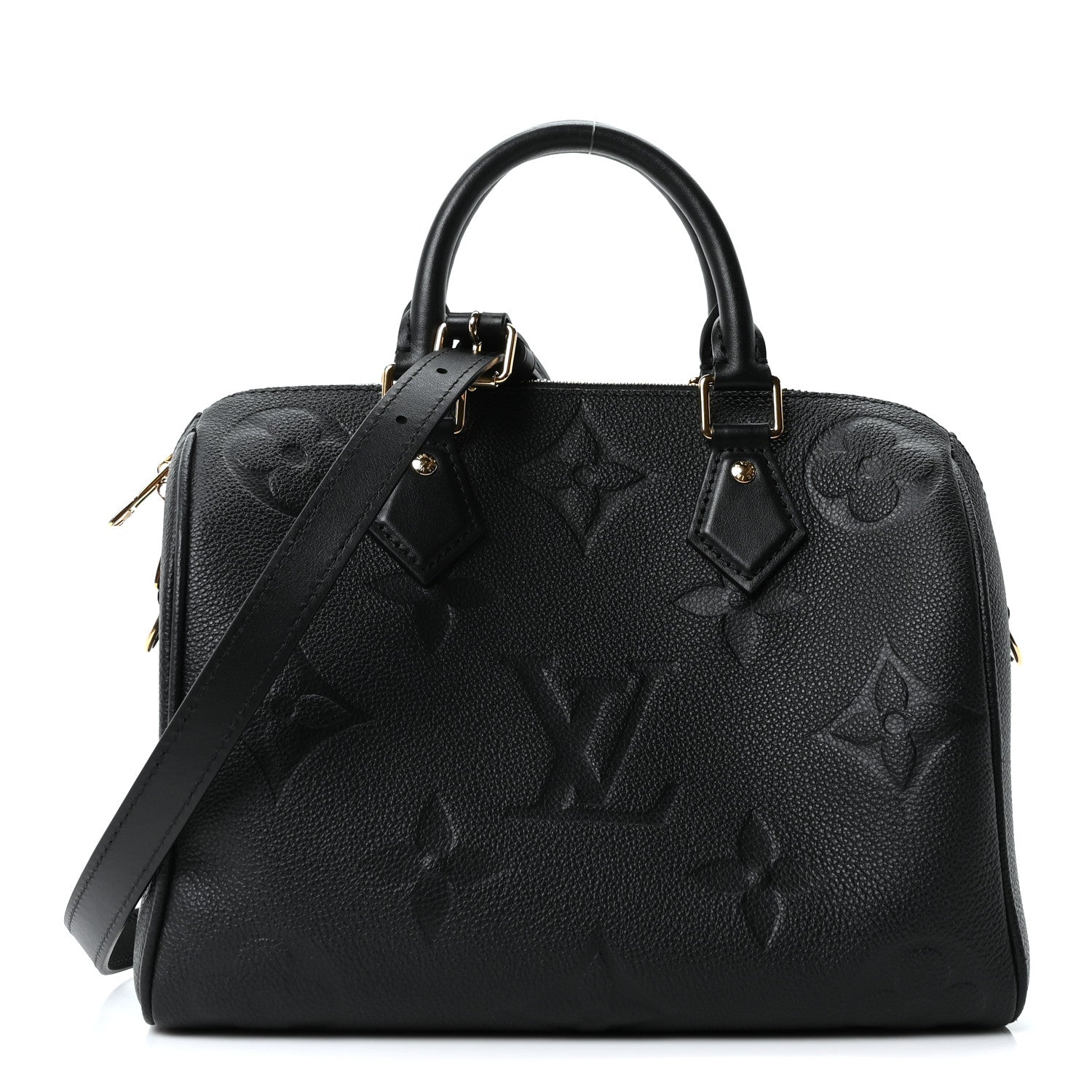 Louis Vuitton Empreinte Monogram Giant Speedy Bandouliere 25 Black 1 of 10