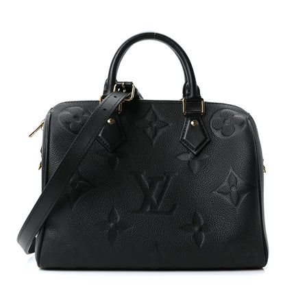 Louis Vuitton Empreinte Monogram Giant Speedy Bandouliere 25 Black 1 of 10