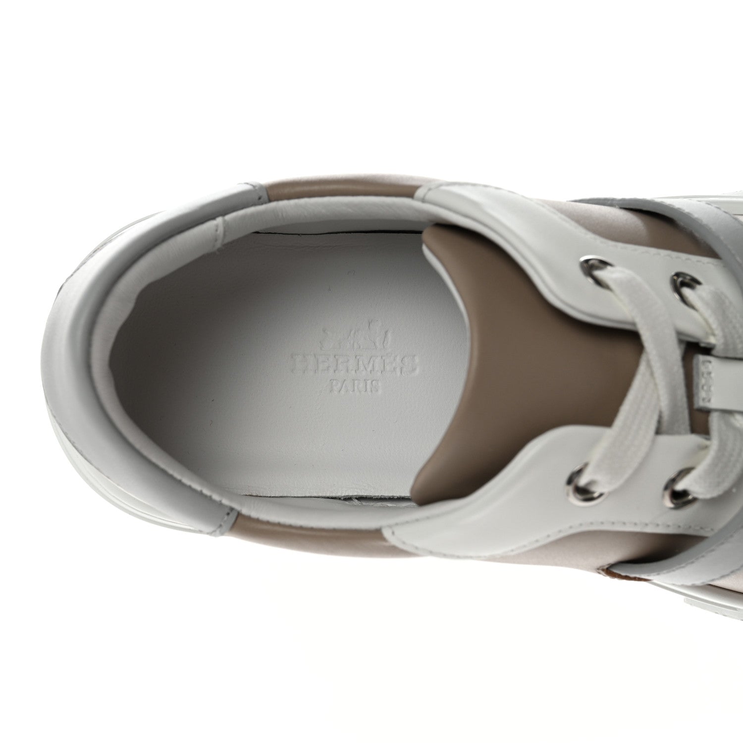 Hermes Calfskin Day Sneakers 36 Multicolore Beige Mastic 7 of 8