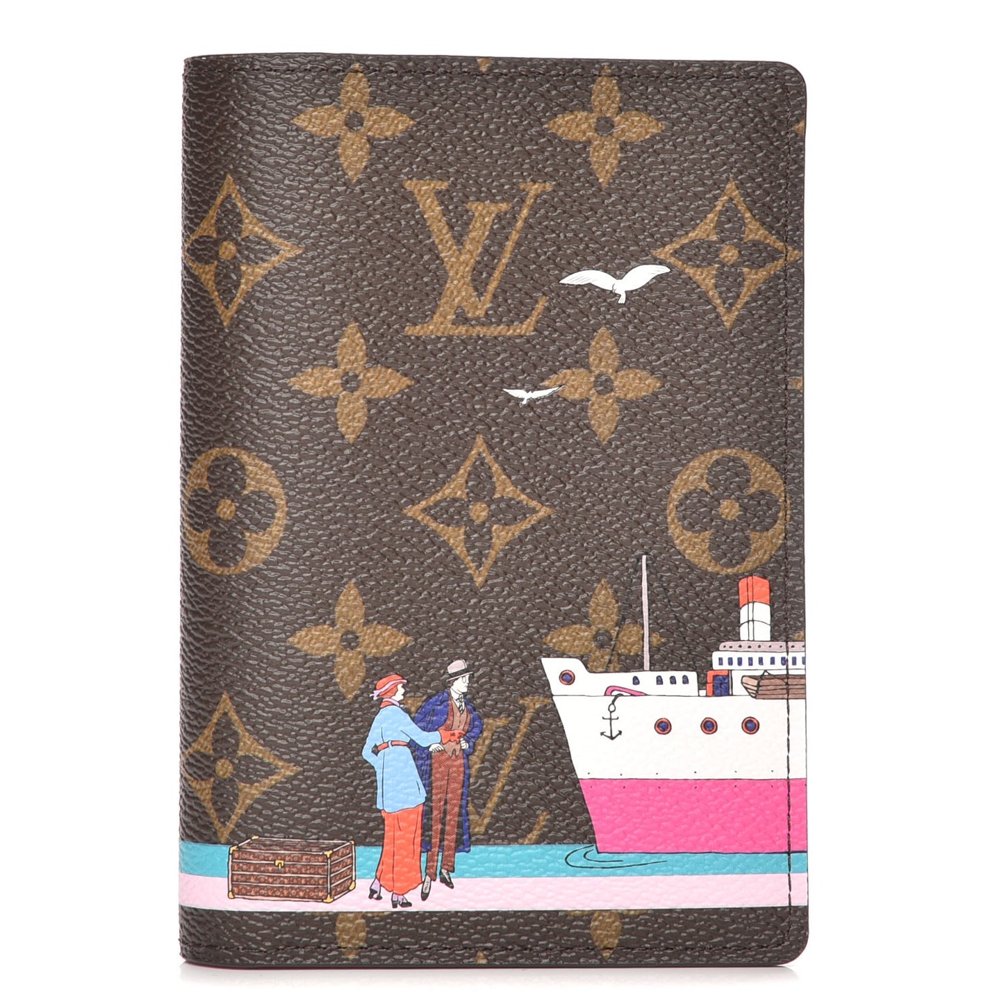 Monogram 2016 Christmas Animation Passport Cover Rose Ballerine