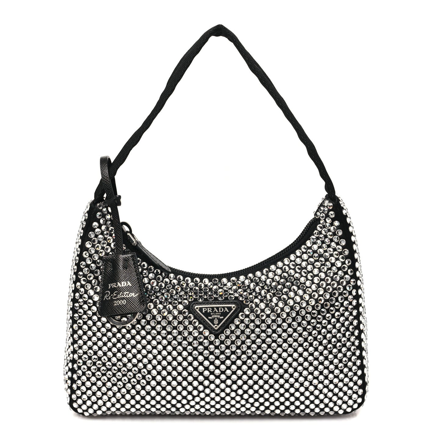 Satin Crystal Mini Re-Edition 2000 Bag Cristal