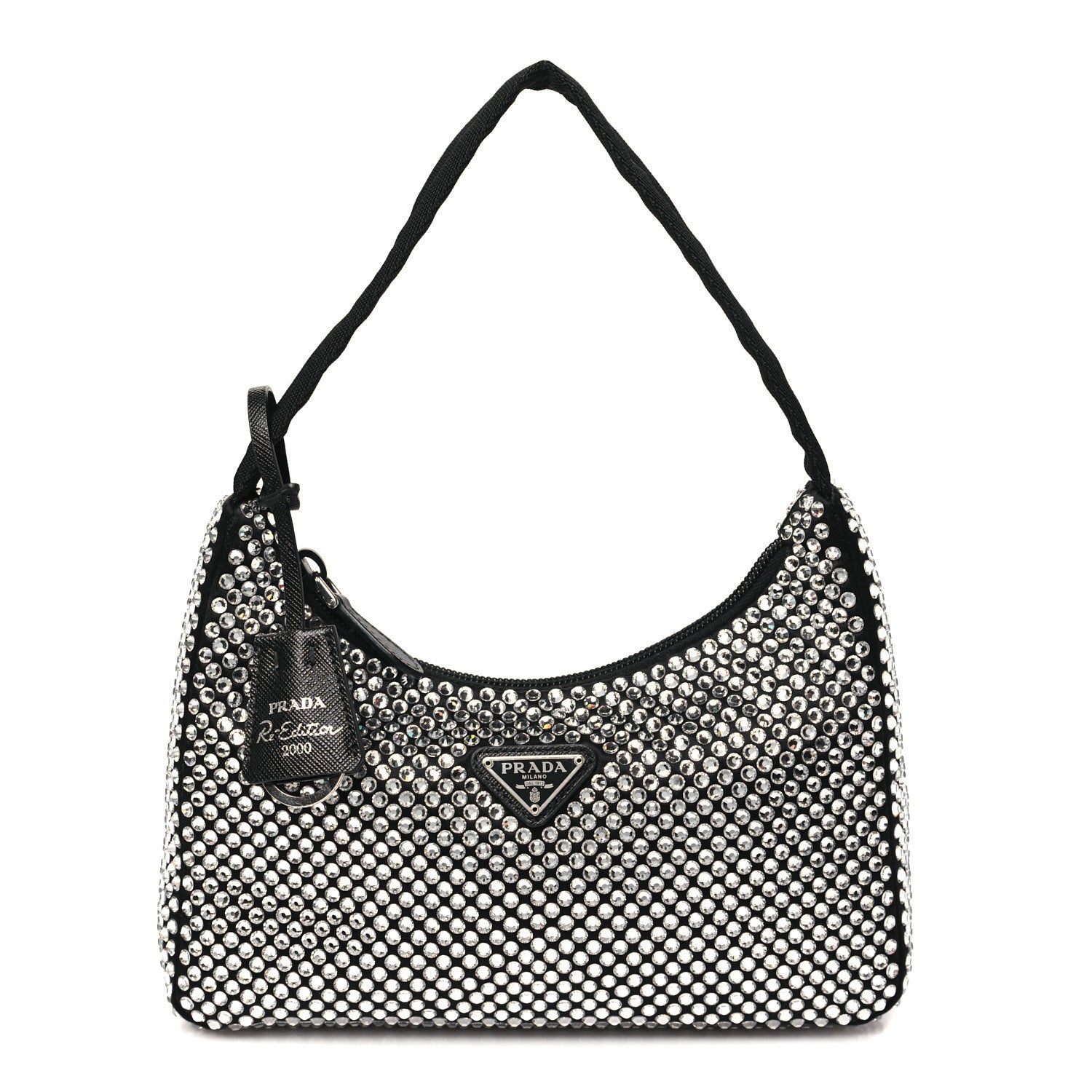 Prada Satin Crystal Mini Re-Edition 2000 Bag Cristal 1 of 11
