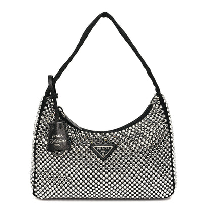 Prada Satin Crystal Mini Re-Edition 2000 Bag Cristal 1 of 11