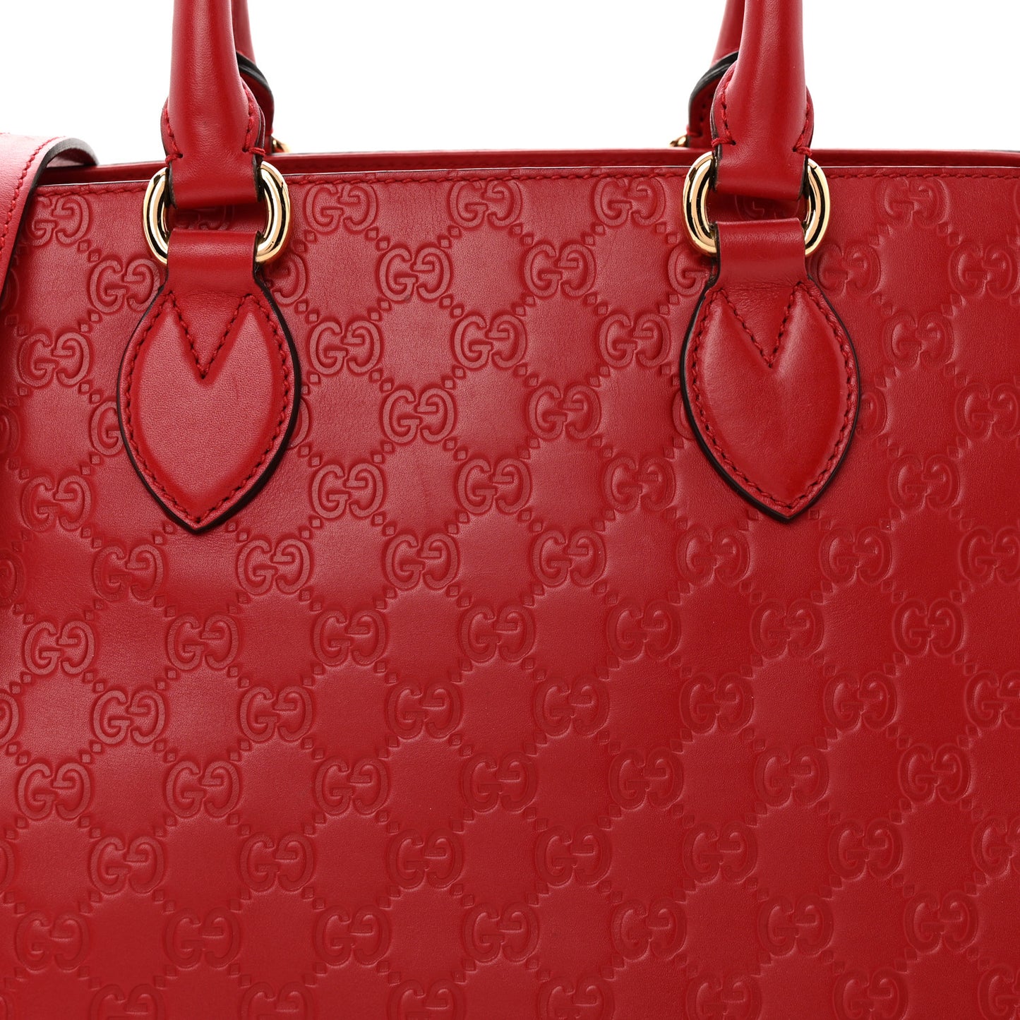 Soft Guccissima Signature Top Handle Tote Bag Red