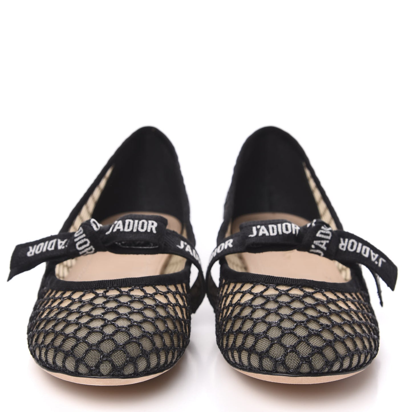 Resille Ribbon Miss J'Adior Ballet Flat 41 Black