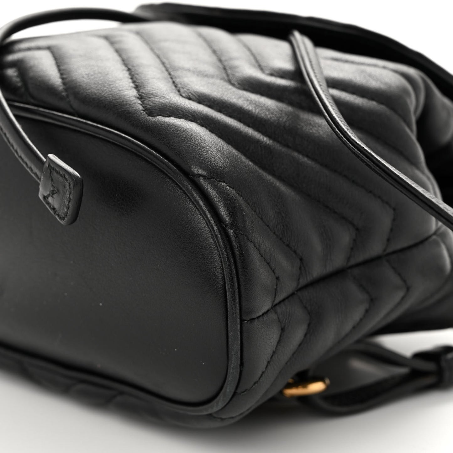 Calfskin Matelasse GG Marmont Flap Backpack Black