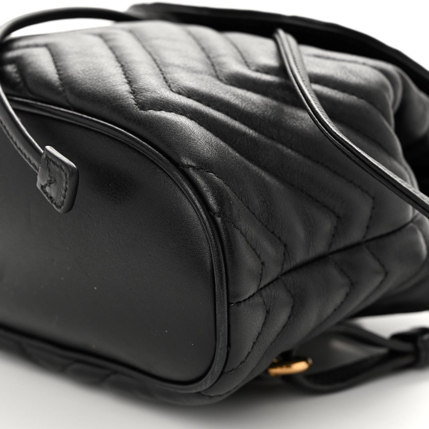 Gucci Calfskin Matelasse GG Marmont Flap Backpack Black 10 of 10