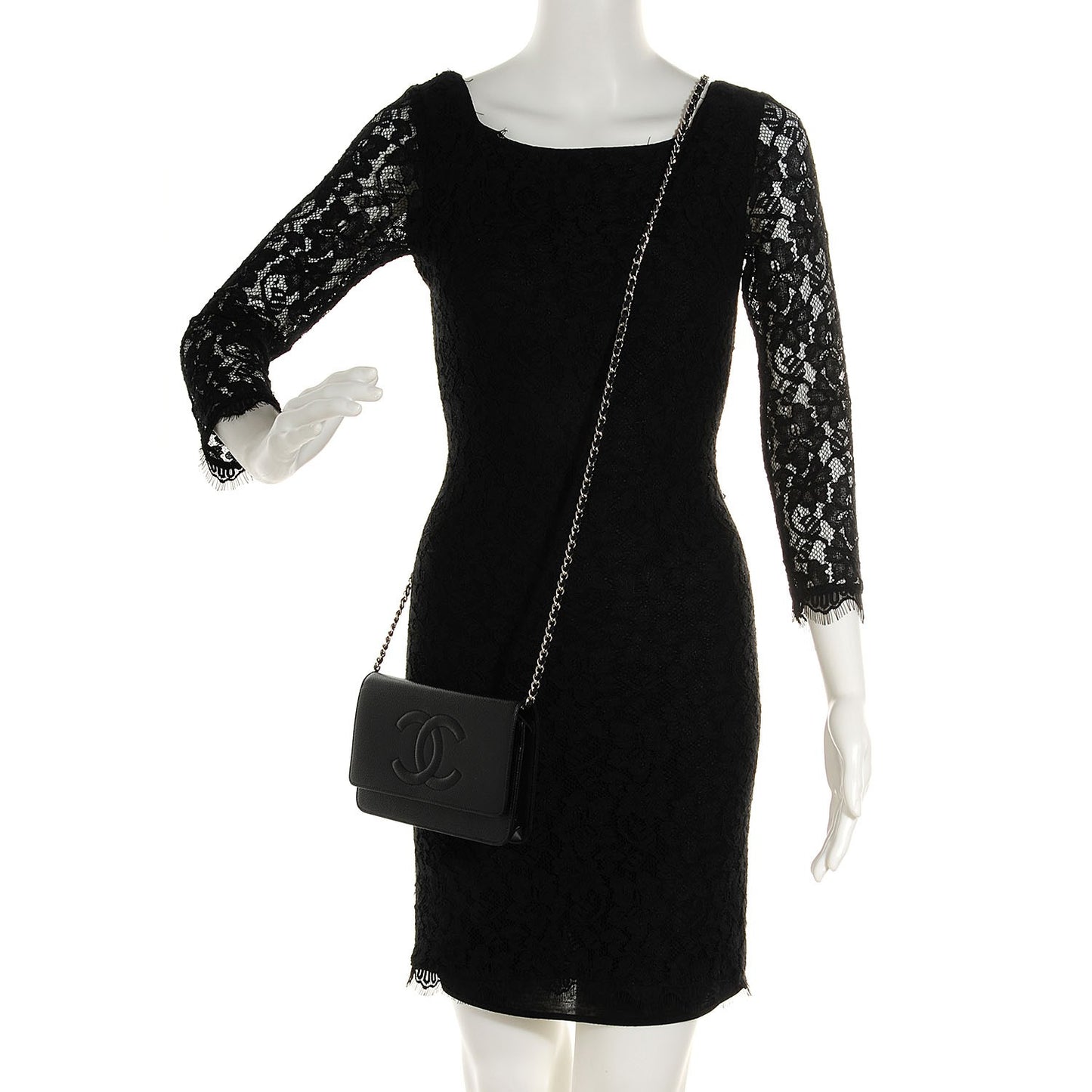 Caviar Timeless CC Wallet on Chain WOC Black