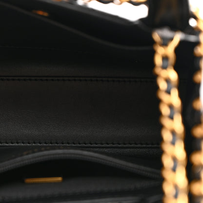 Chanel Shiny Aged Calfskin Quilted Nano Kelly Shopper Black 5 of 10