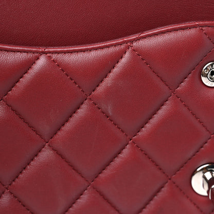 Chanel Lambskin Quilted Jumbo Double Flap Burgundy 11 of 16