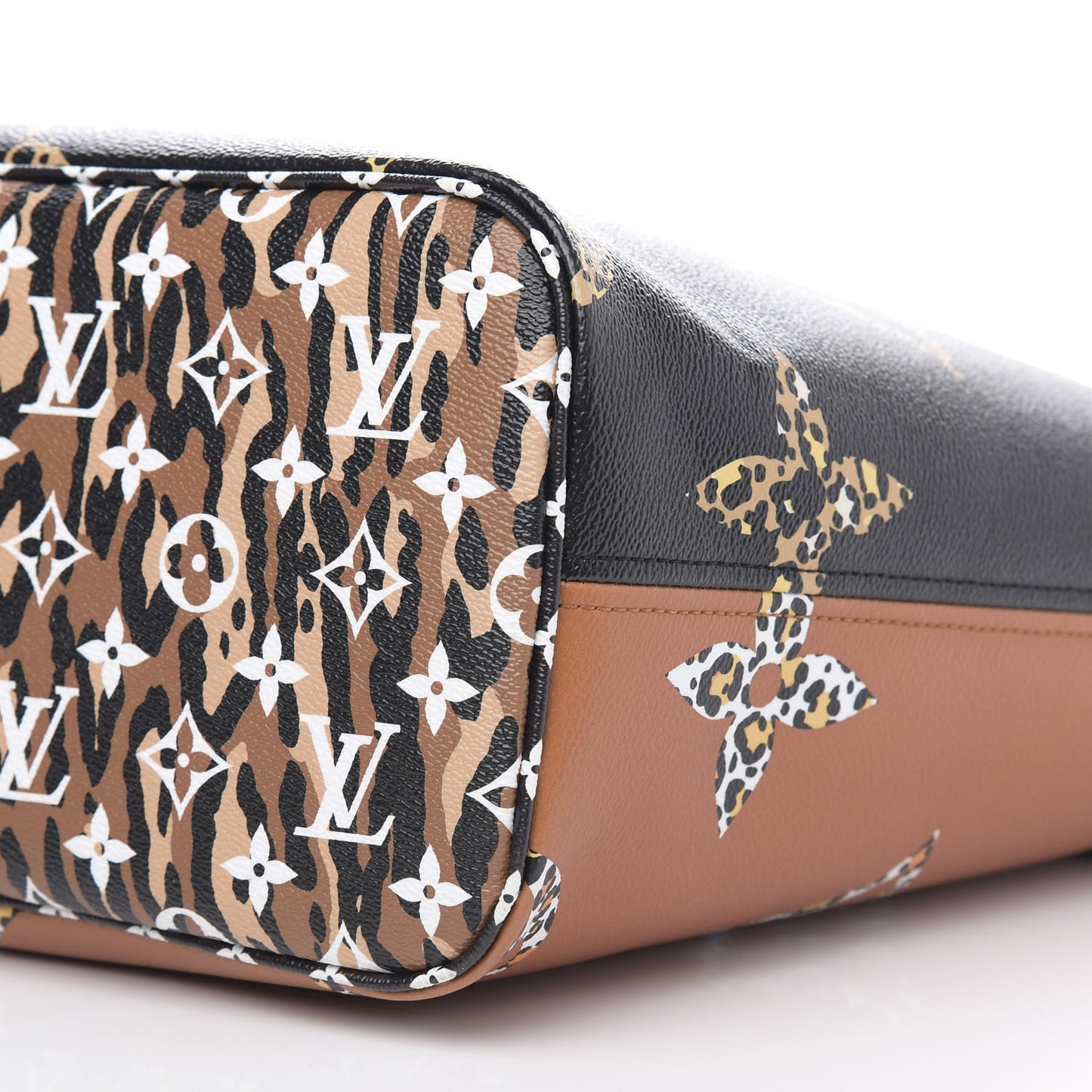 Monogram Giant Jungle Neverfull MM Black