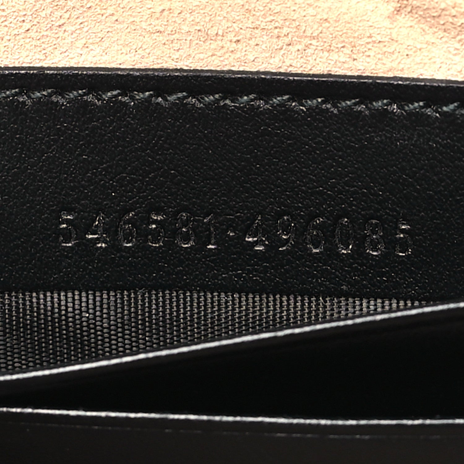 Gucci Calfskin Matelasse Mini GG Marmont Chain Crossbody Bag Black 9 of 12