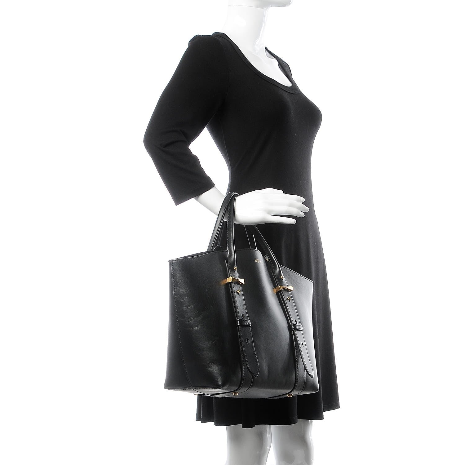 Alexander McQueen Soft Calfskin Medium Legend Tote Black 2 of 9
