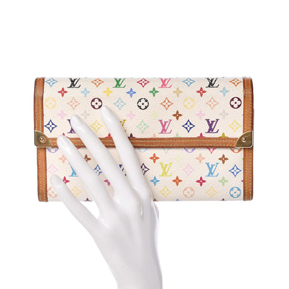 Louis Vuitton Monogram Multicolor Porte Tresor International Wallet White 2 of 10