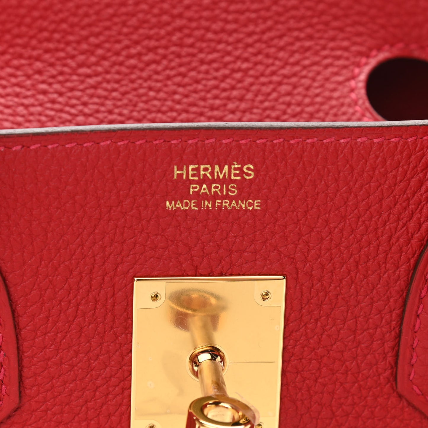 Togo Birkin 30 Rouge Casaque