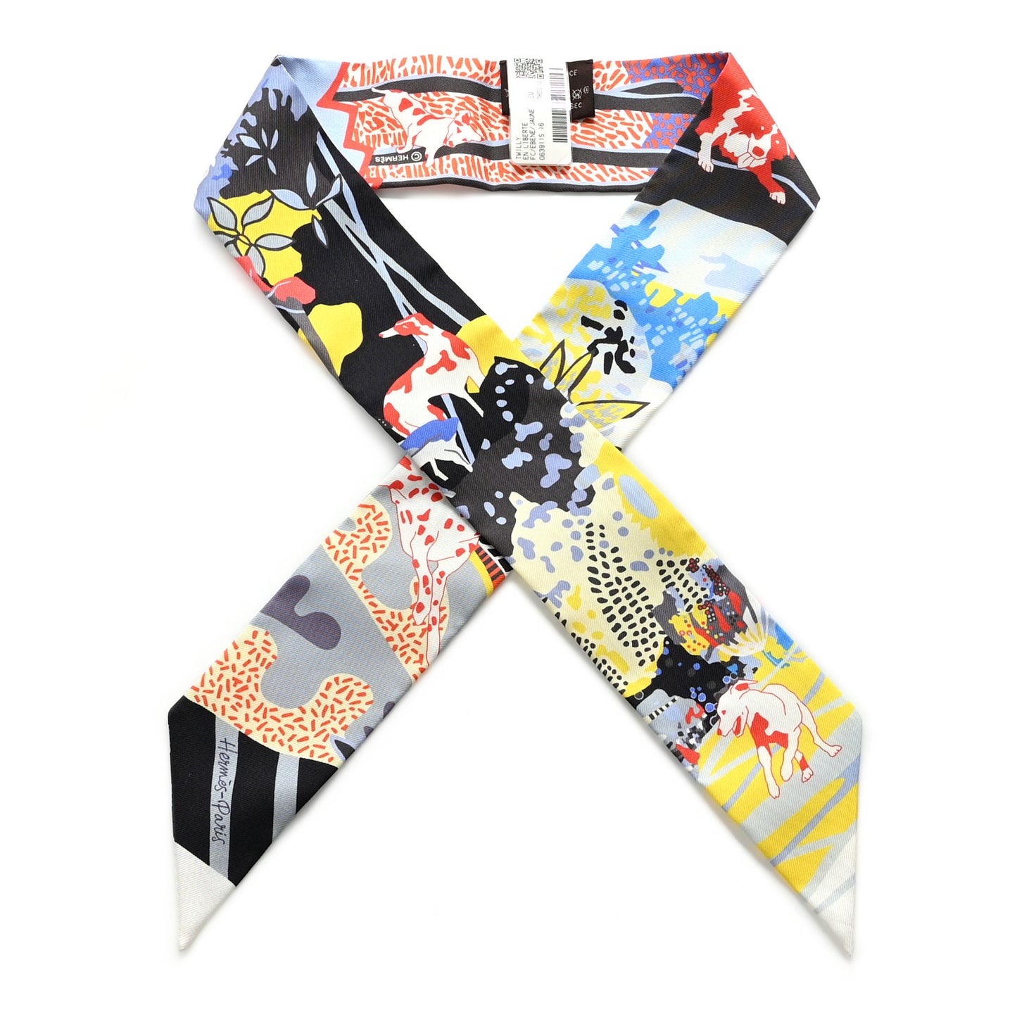 Silk En Liberte Twilly Ebene Jaune Bleu