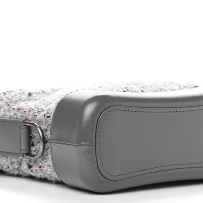 Chanel Tweed Calfskin Quilted Small Gabrielle Hobo Grey 8 of 9