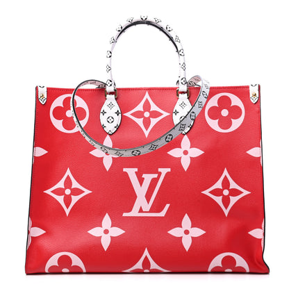 Louis Vuitton Monogram Giant Onthego GM Rouge Rose 1 of 10