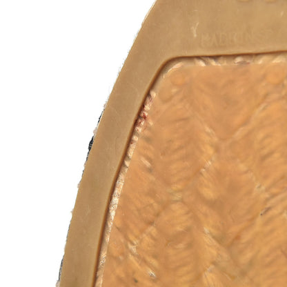 Chanel Denim Toile CC Espadrilles 38 Grey Black 9 of 9