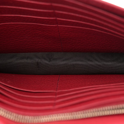 Gucci Dollar Calfskin Interlocking G Chain Wallet Red 5 of 11