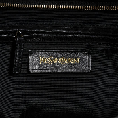 Saint Laurent Textured Patent Leather Large Cabas Chyc Black 6 of 8