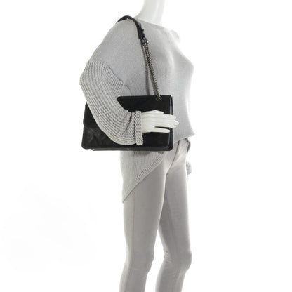 Chanel Calfskin CC Crave Reissue Crown Jumbo Flap Black 2 of 8