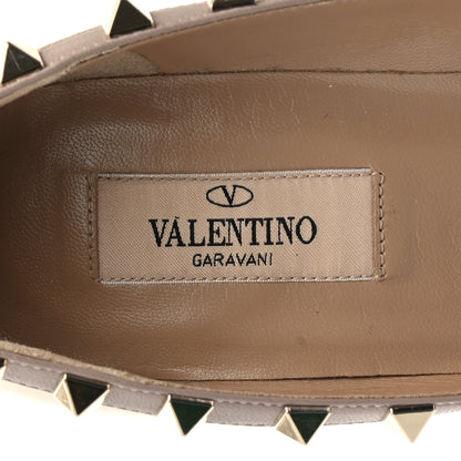 Valentino Garavani Patent Rockstud 85mm Pumps 36 Camel Rose Poudre 7 of 9