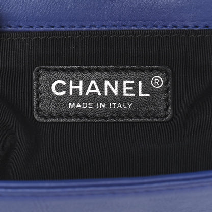 Chanel Calfskin Quilted Medium Boy Flap Blue 6 of 15