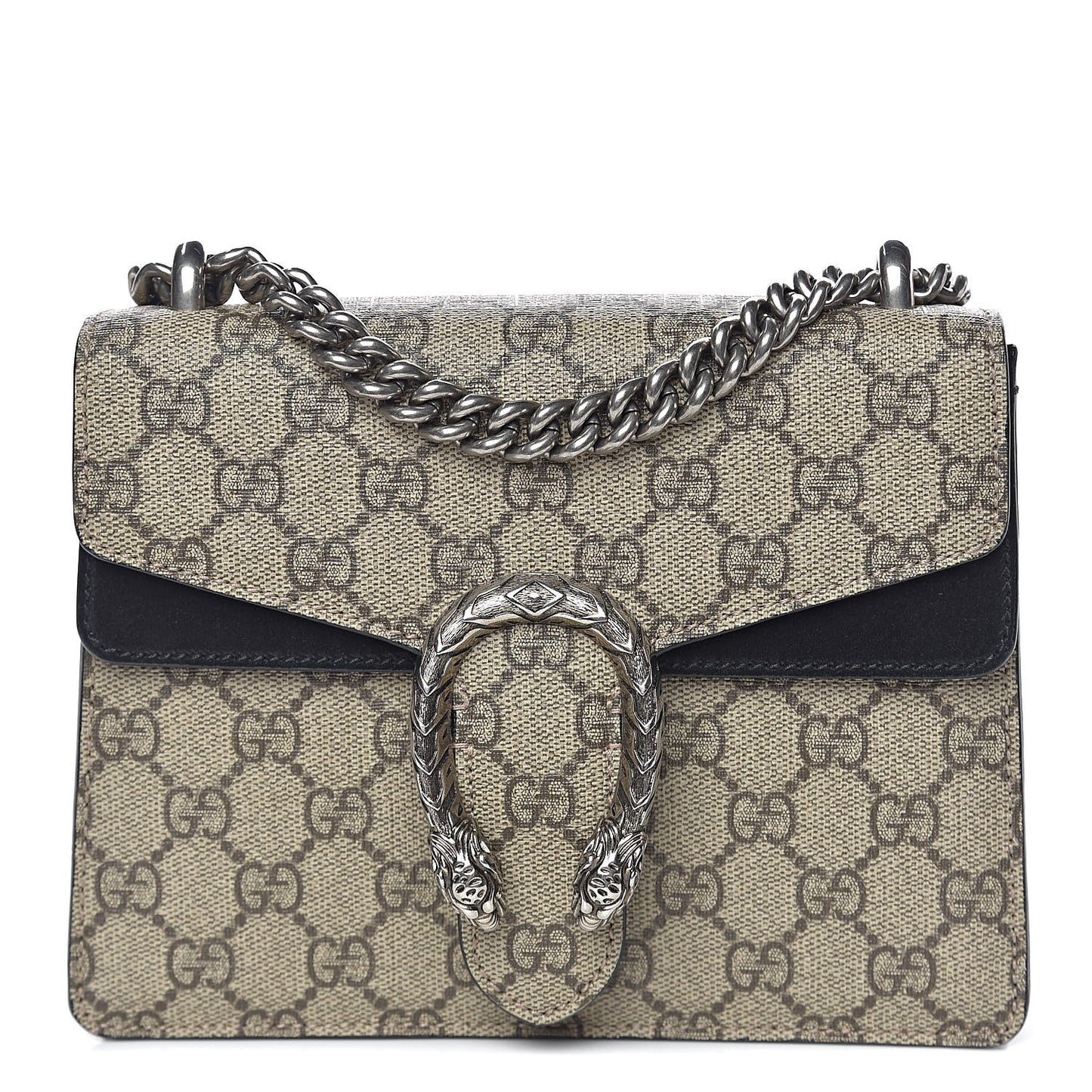GG Supreme Monogram Mini Dionysus Shoulder Bag Black
