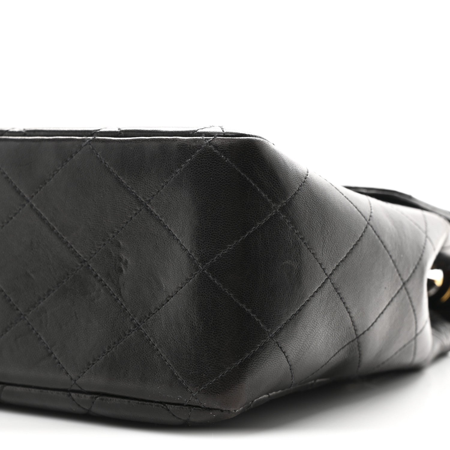 Chanel Lambskin Quilted XL Jumbo Single Flap Black 1824856