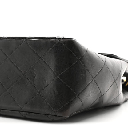 Chanel Lambskin Quilted XL Jumbo Single Flap Black 10 of 10