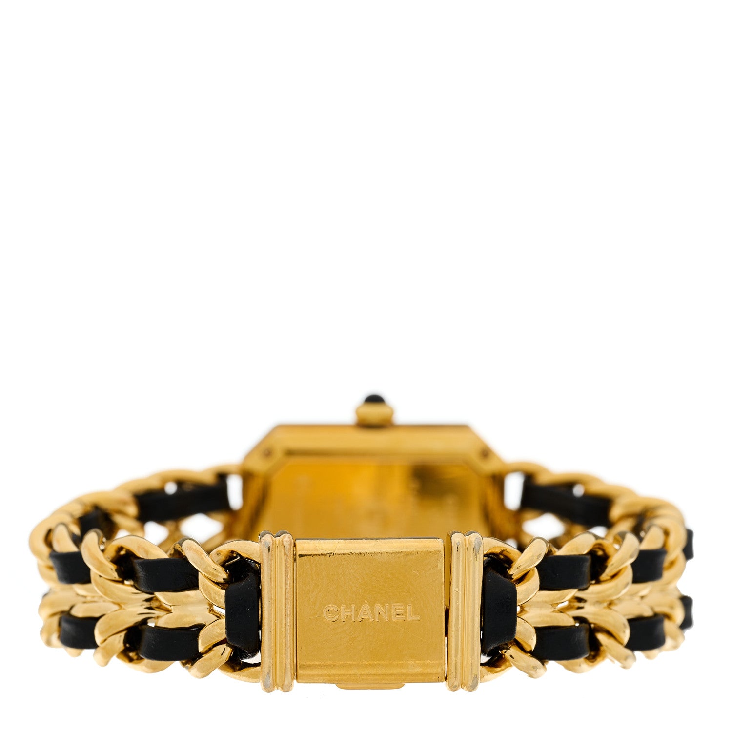 Chanel Stainless Steel Lambskin 20mm Chain Premiere Quartz Watch Gold M 3 of 4