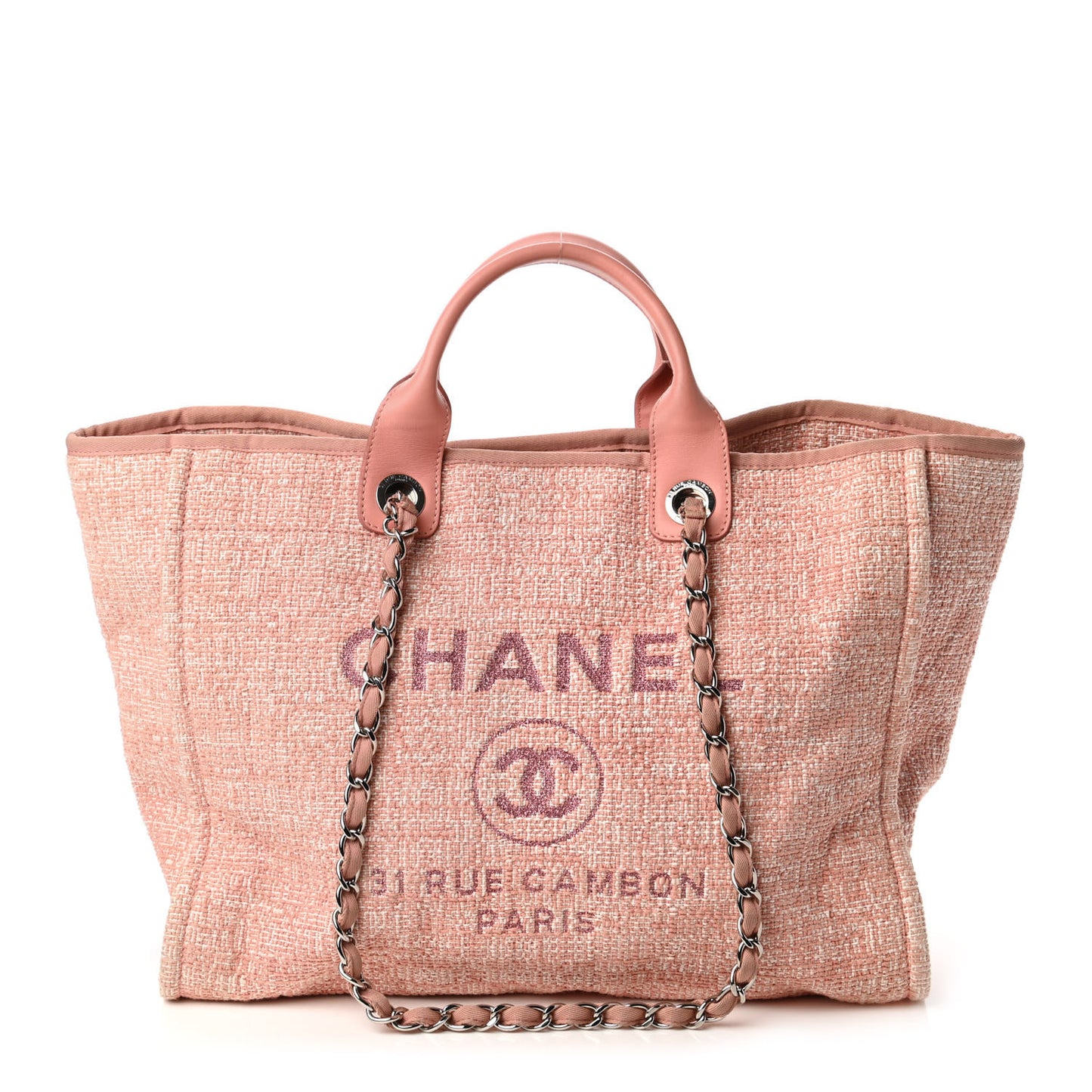 Canvas Medium Deauville Tote Pink