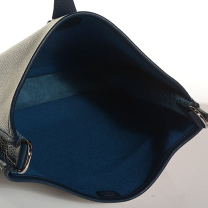 Hermes Toile Taurillon Clemence Evelyne III GM Bleu de Prusse 5 of 15