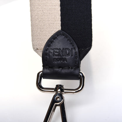 Fendi Canvas Calfskin Strap Black Beige 3 of 8