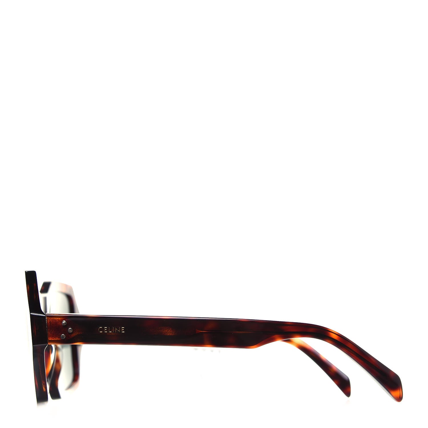Celine Acetate Octagon Polarized Sunglasses CL401311 Blonde Havana 3 of 8