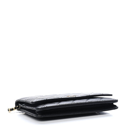 Chanel Caviar Quilted Wallet On Chain WOC Black 3 of 4