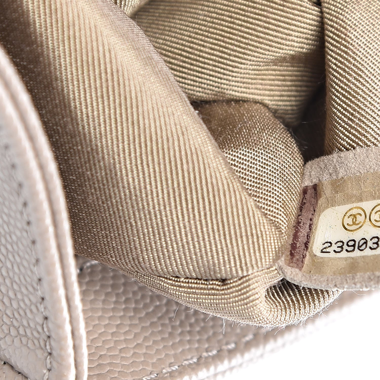Chanel Caviar Quilted Medium Boy Flap Dark Beige 7 of 12