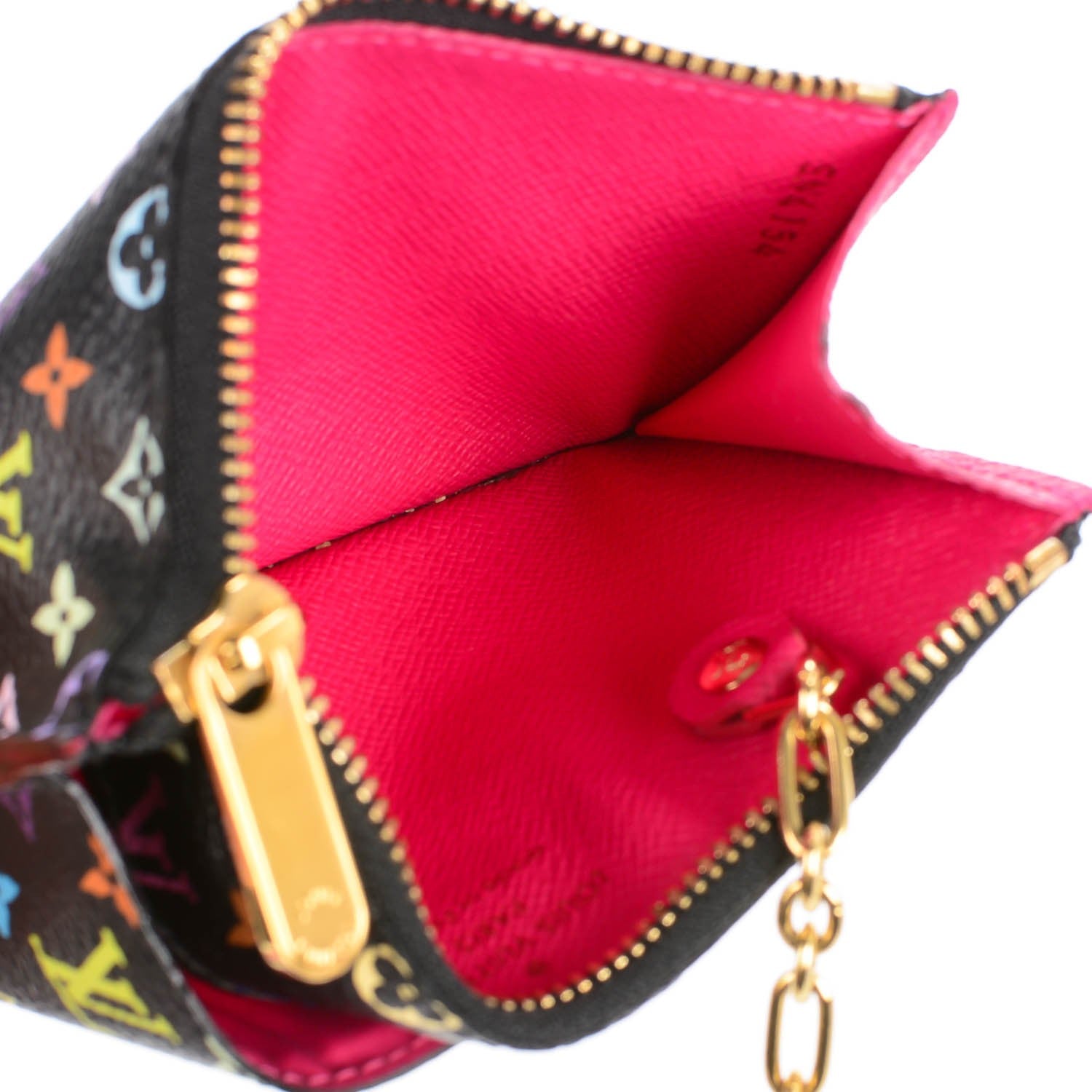 Louis Vuitton Monogram Multicolor Key Pouch Black Grenade 5 of 7