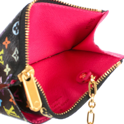 Louis Vuitton Monogram Multicolor Key Pouch Black Grenade 5 of 7